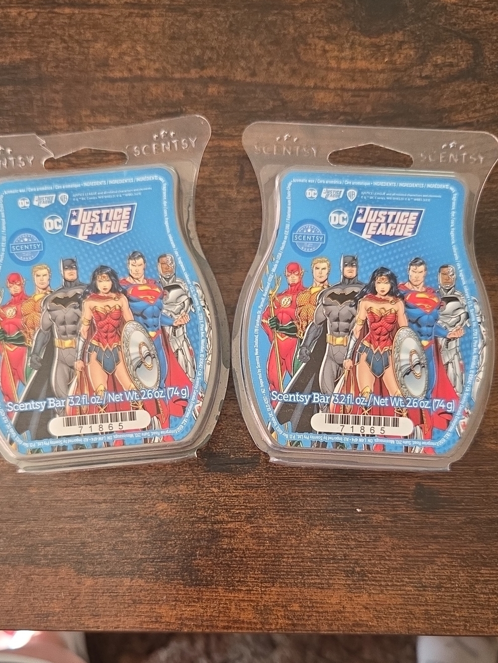 Scentsy Justice League Blue Wax Melt Packs